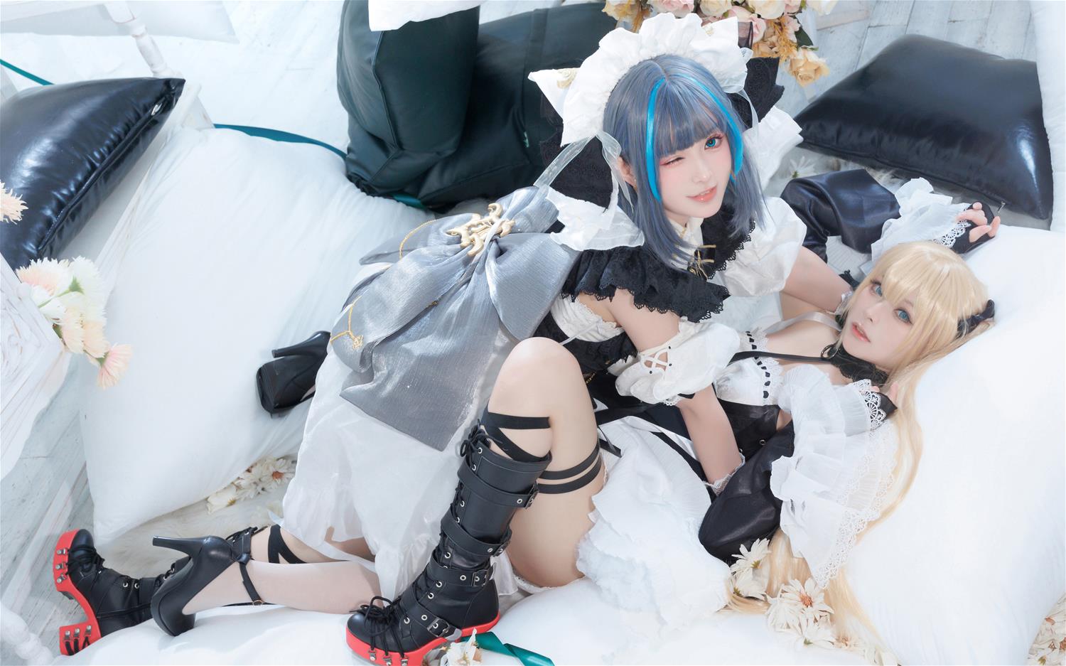 w百合欧皇子w 玛丽萝丝&肃雨雨雨 柴郡 [18P-116MB]