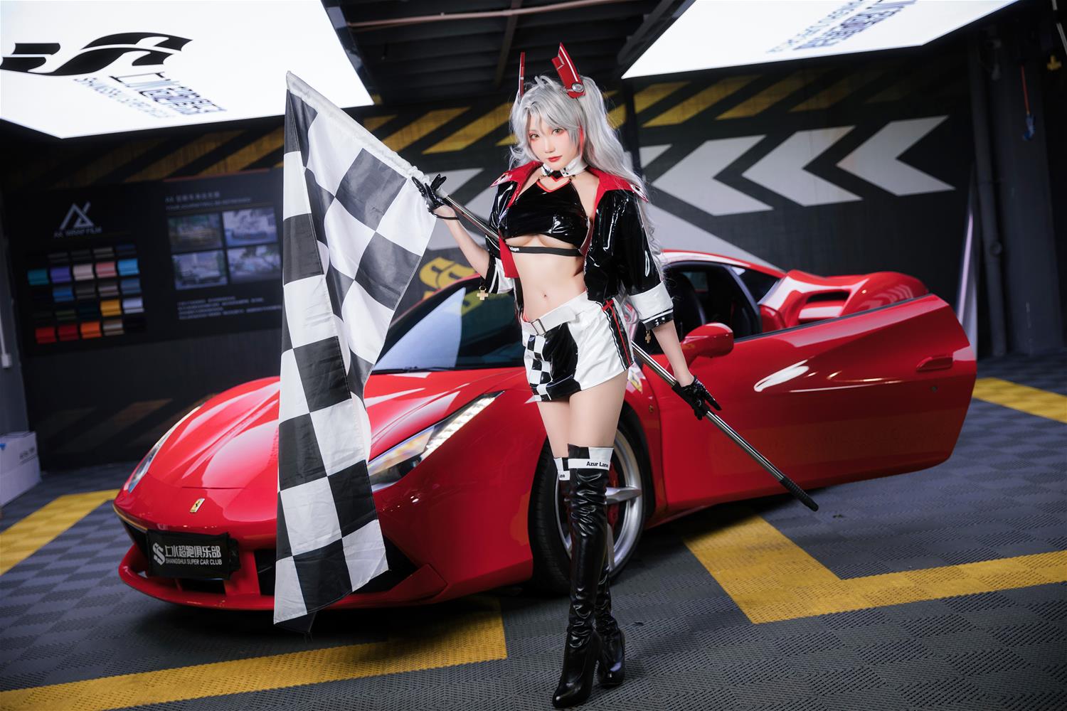 Momoko葵葵 &瓜希酱 双人欧根亲王企业赛车 [58P-276MB]