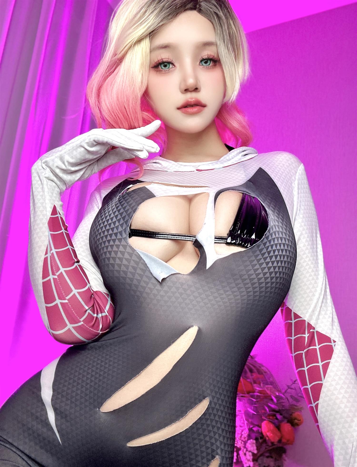 小仓千代w Spider Gwen 蜘蛛格温 [20P1V-78MB]
