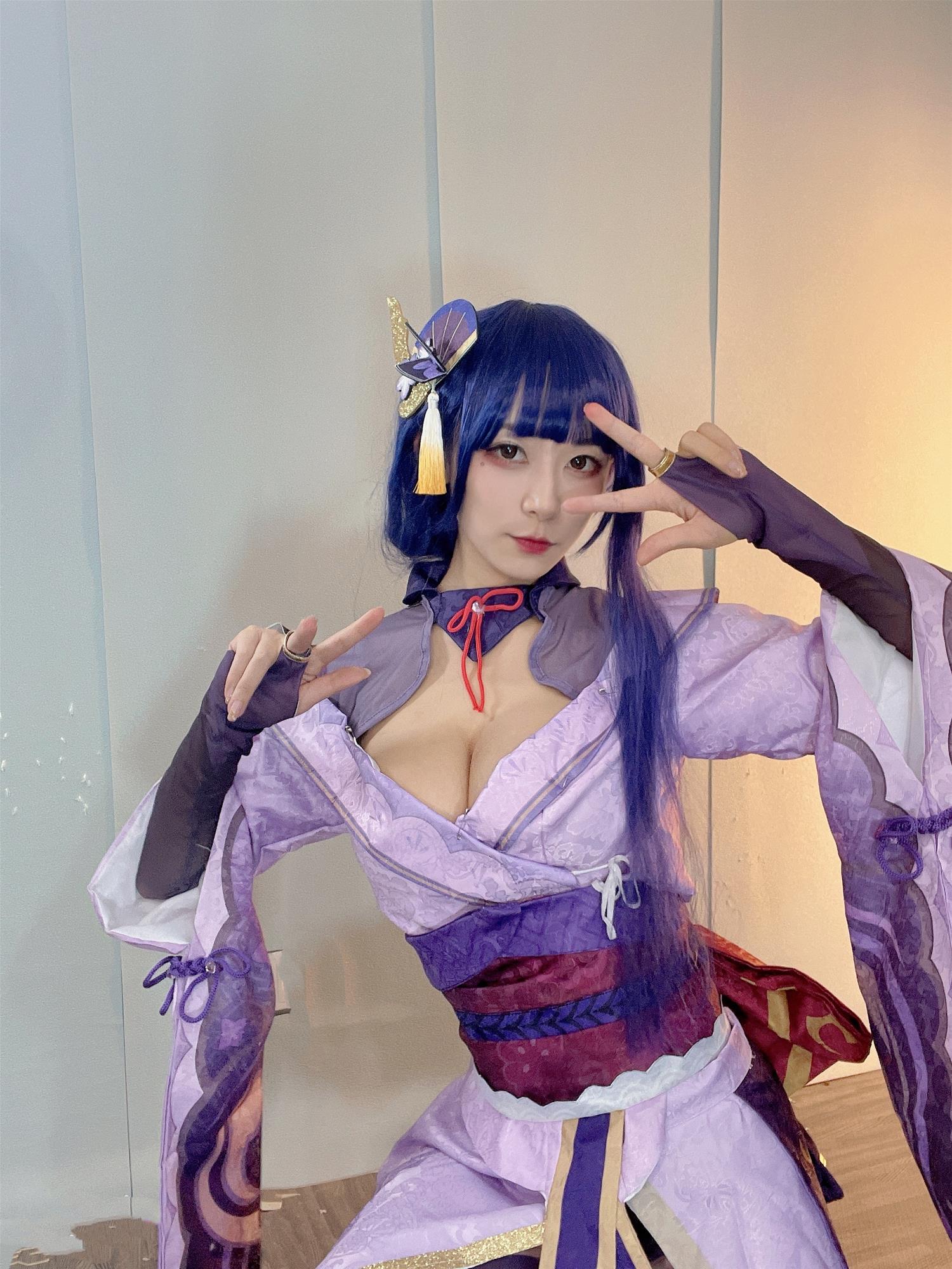 B站羊小雪 雷电将军 [15P4V-86MB]