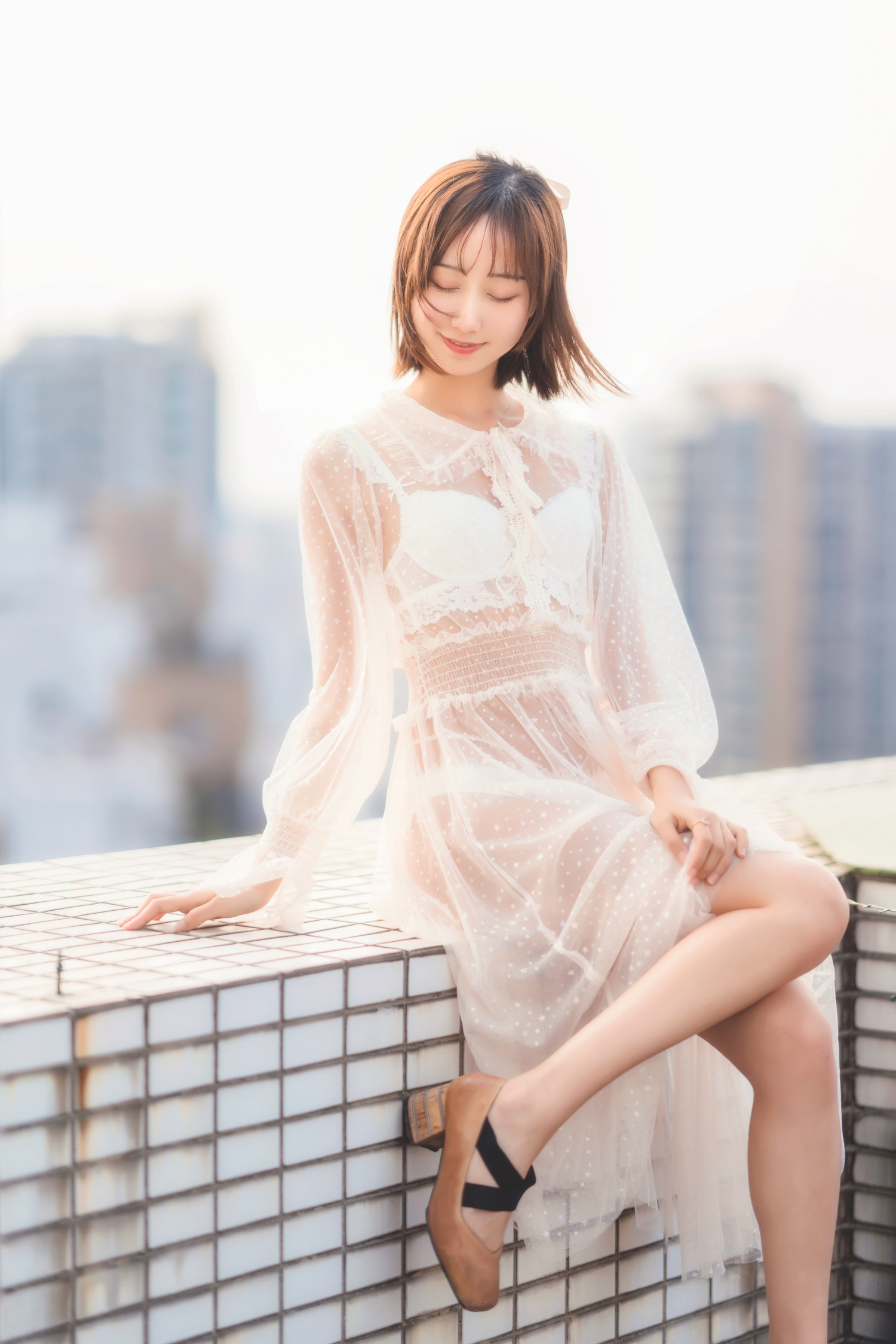 木绵绵OvO 天台日常 [68P]