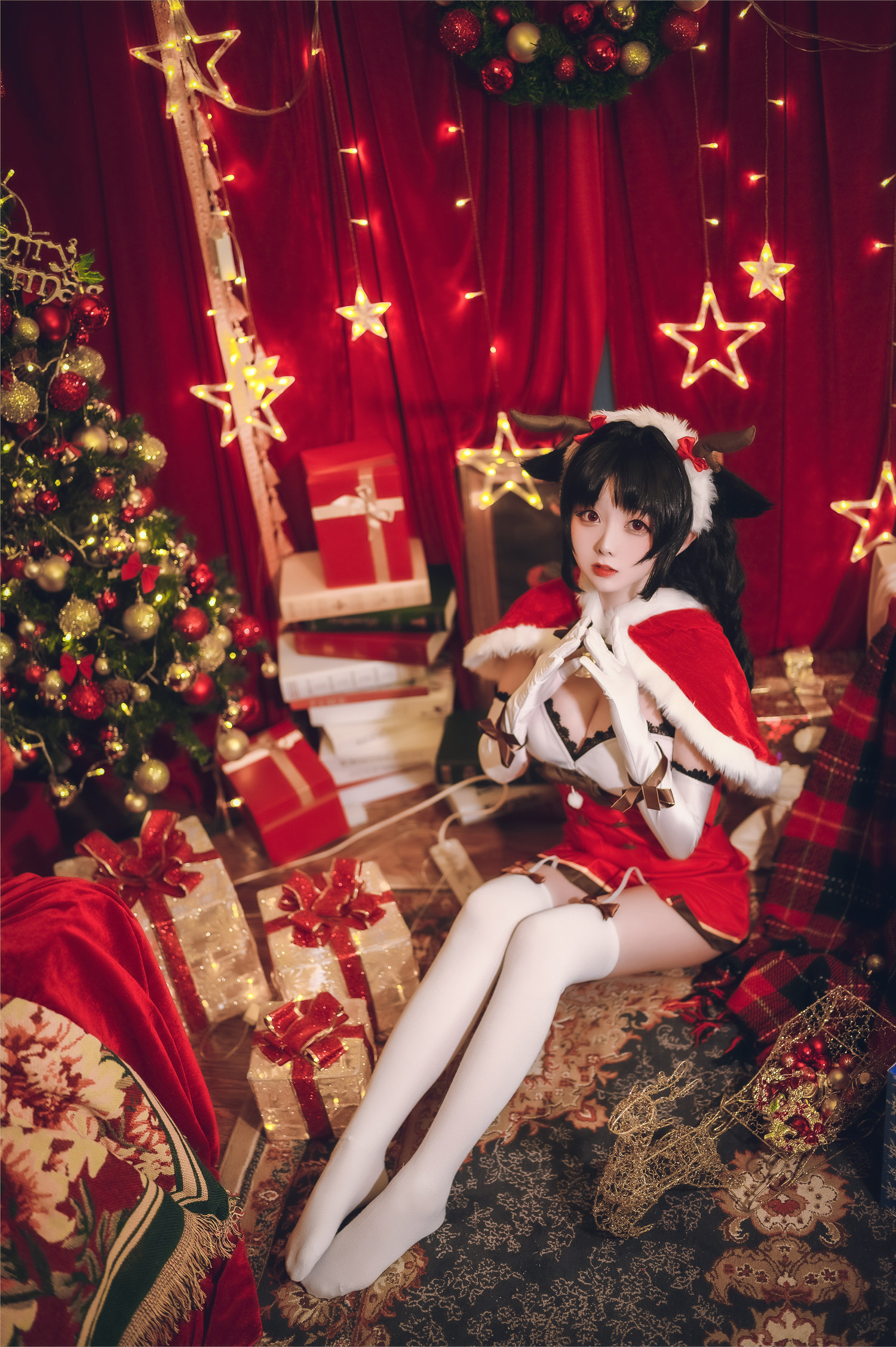 嶋葵 – 大潮驯鹿与圣诞礼物 [41P]