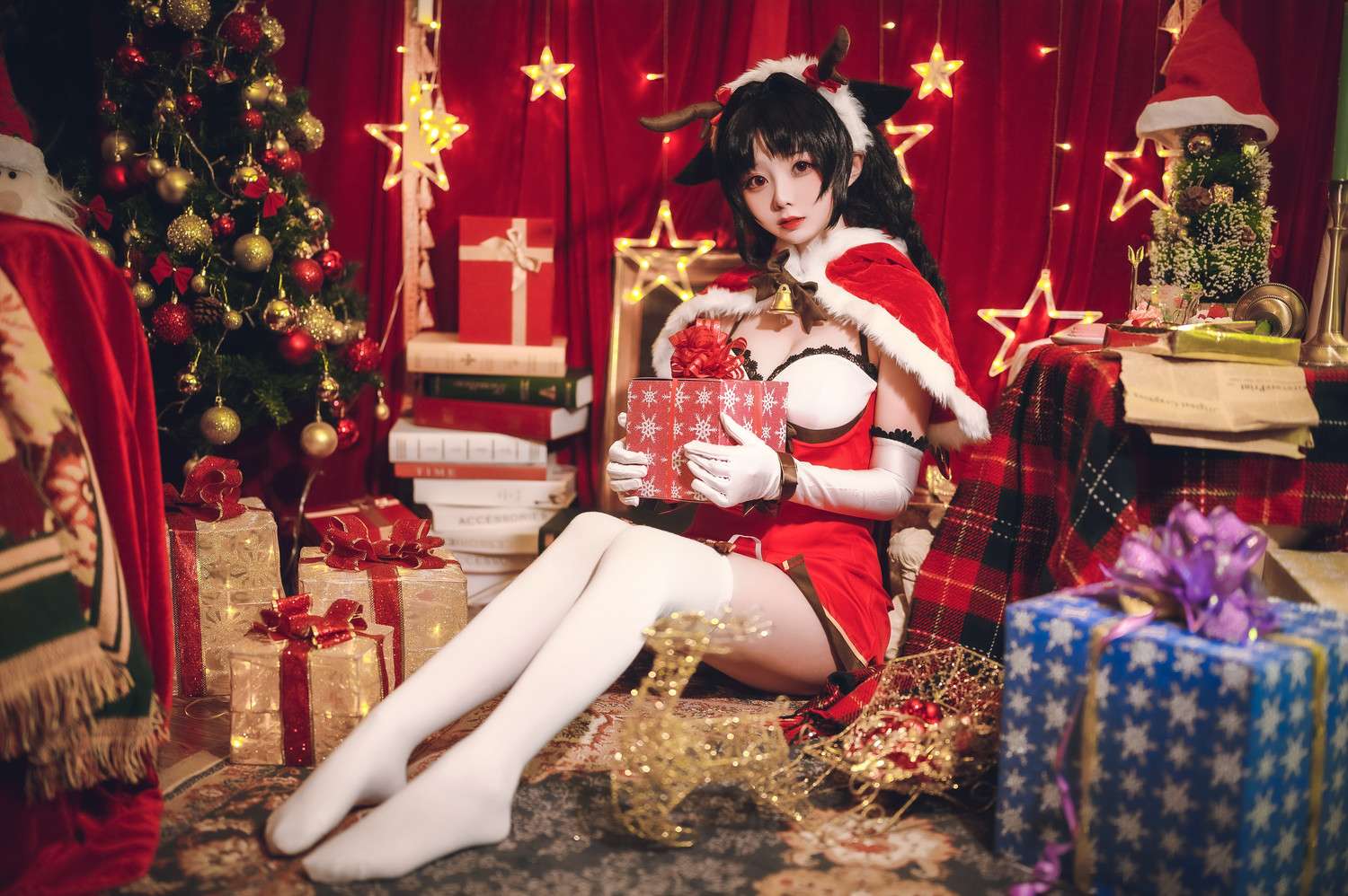 嶋葵 - 大潮驯鹿与圣诞礼物 [41P]