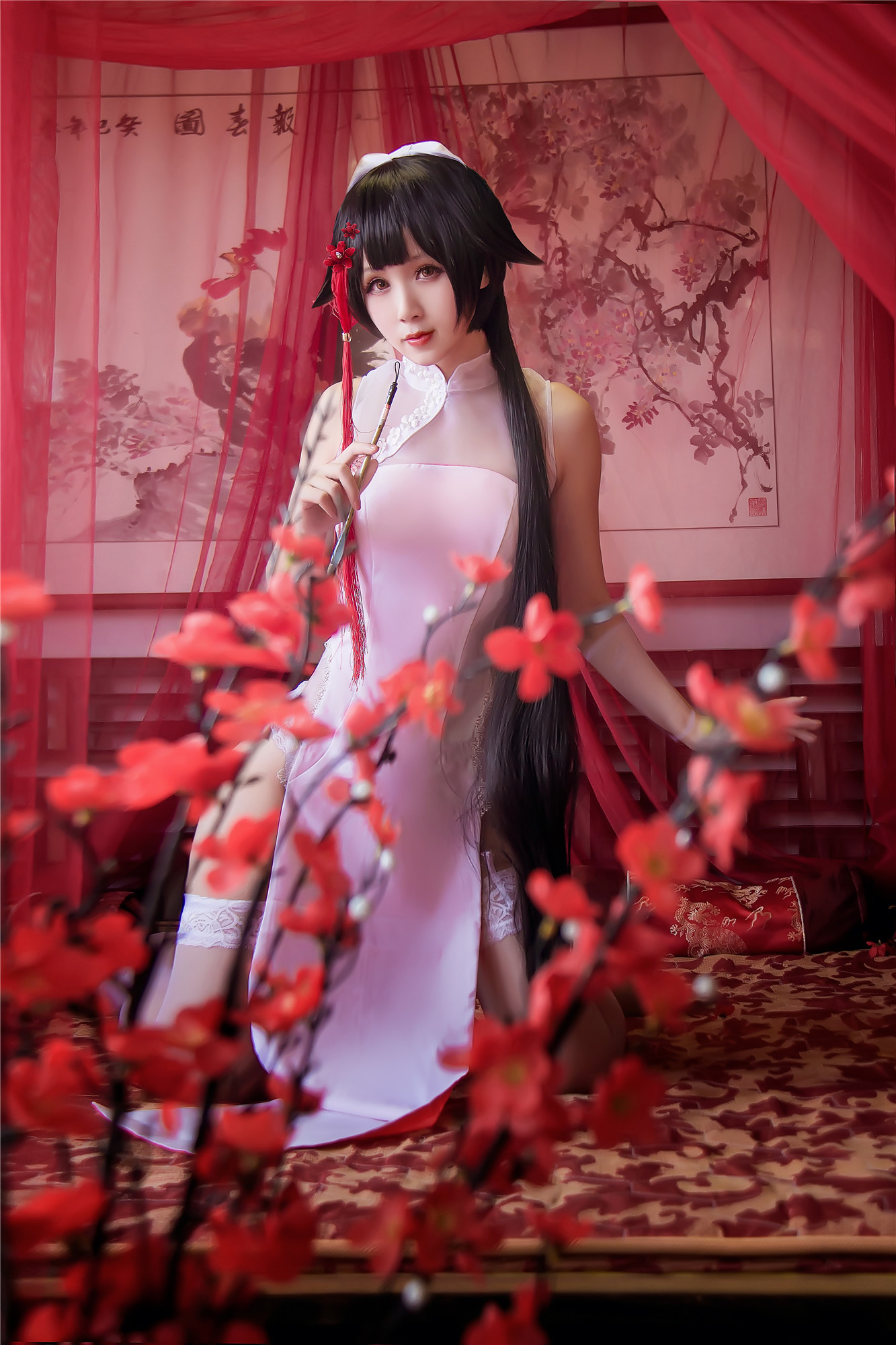 汐兔子 - 碧蓝高雄旗袍 [9P]