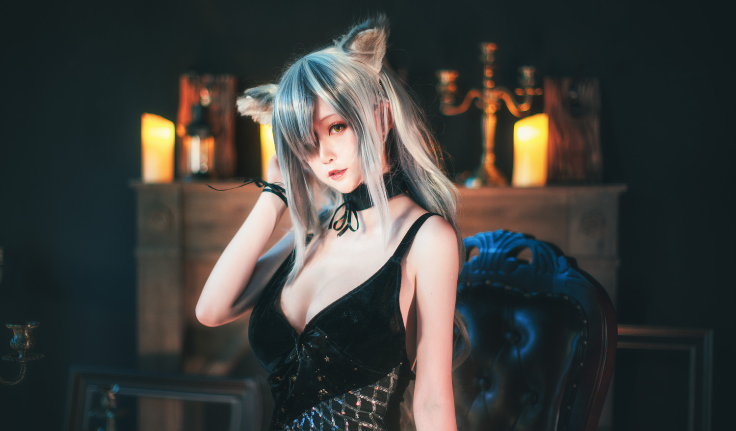 yui金鱼 - 明日方舟 黑 礼服 [15P]