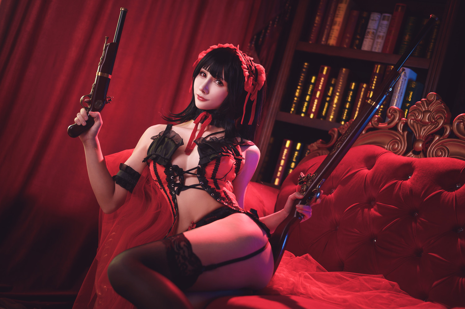 雅祈 - 狂三睡衣 [19P]