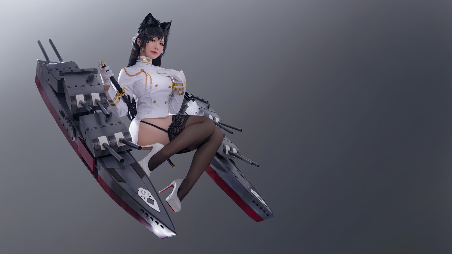 半半子 - 愛宕艦装 [45P]