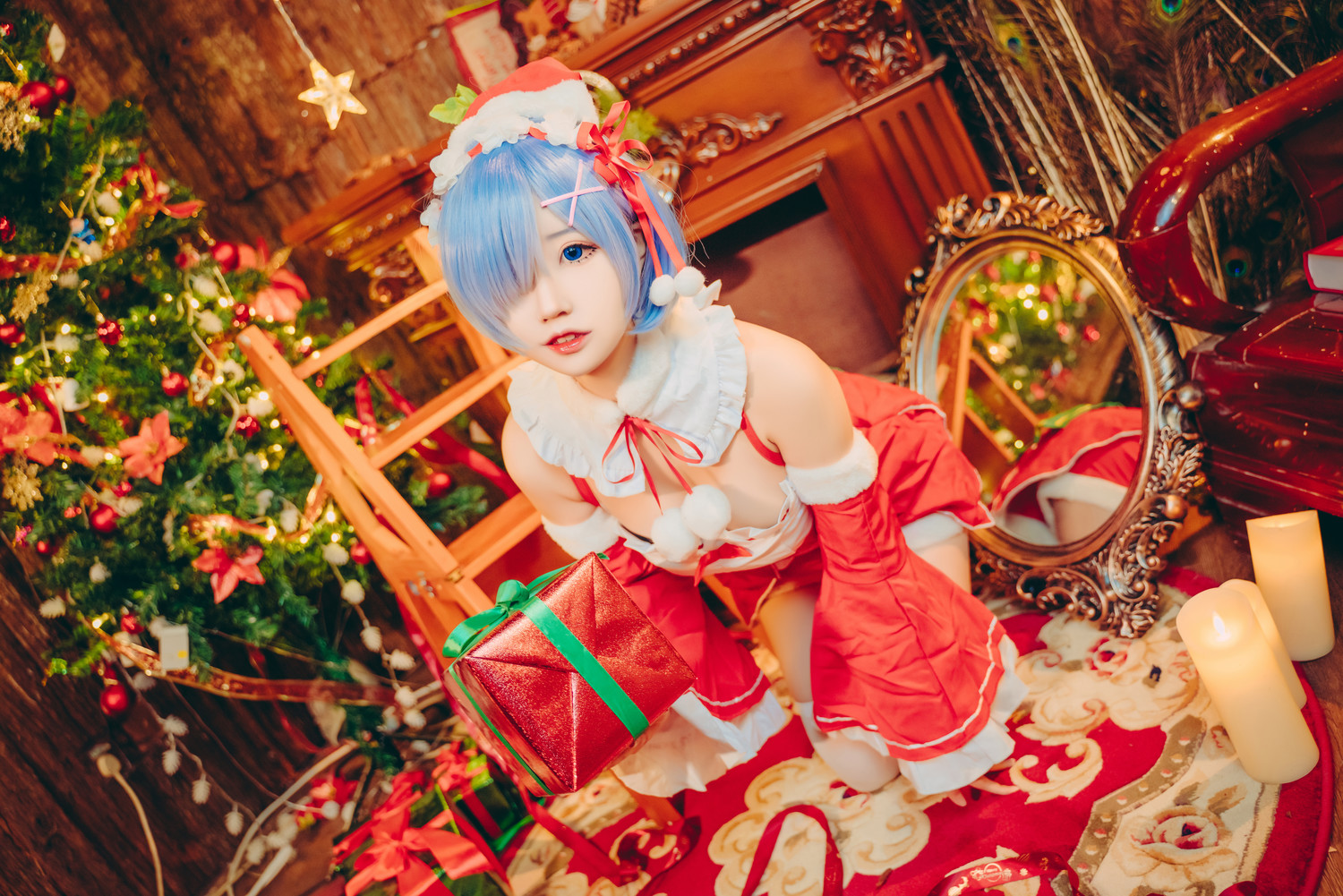 猫君君_MaoJun - 蕾姆圣诞 [55P]