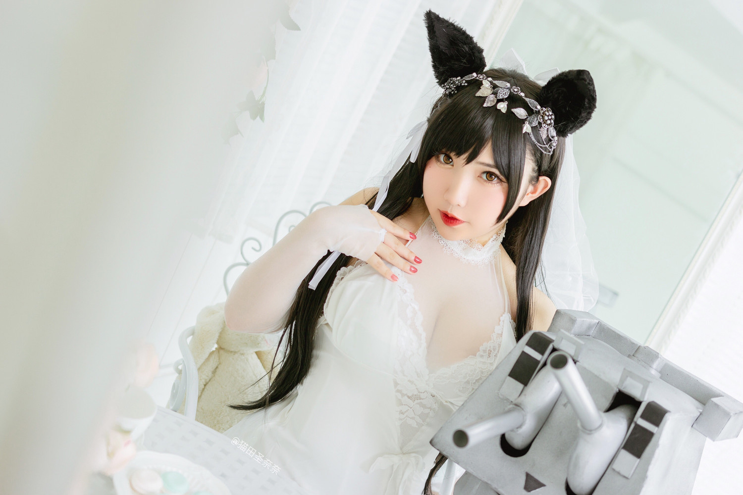 猫田圣奈奈 - 爱宕花嫁 白花的誓言 [25P]