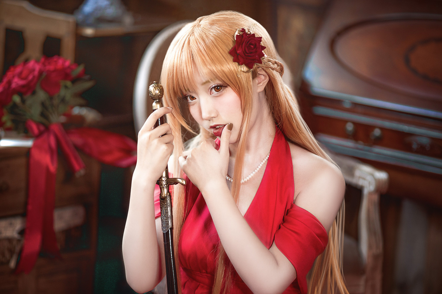 切切celia - 亚丝娜礼服 [28P]