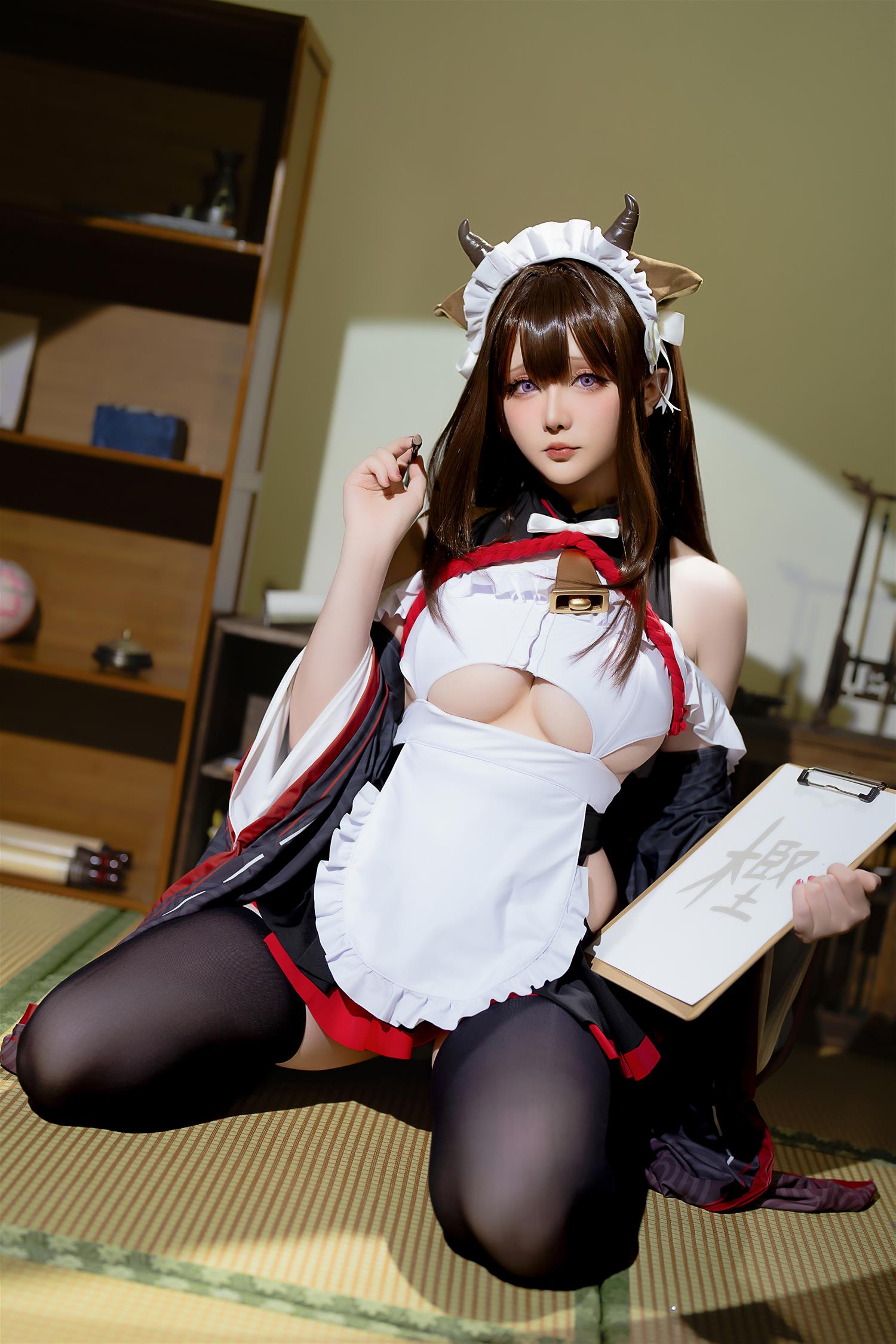 星之迟迟 2023 12月计划B 碧蓝航线 樫野 女仆 [78P3V-1.15GB]