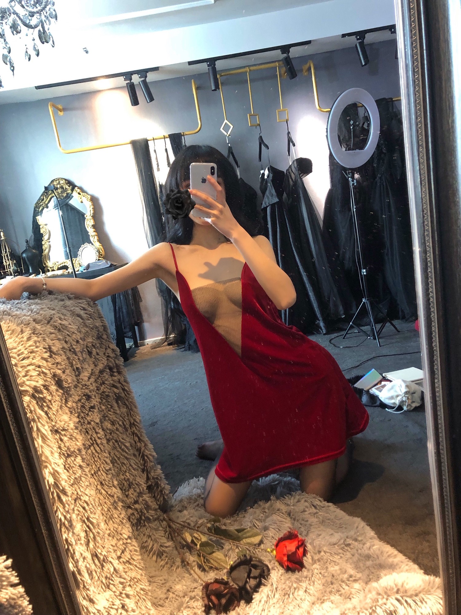 阿包也是兔娘 – 红裙 [19P]