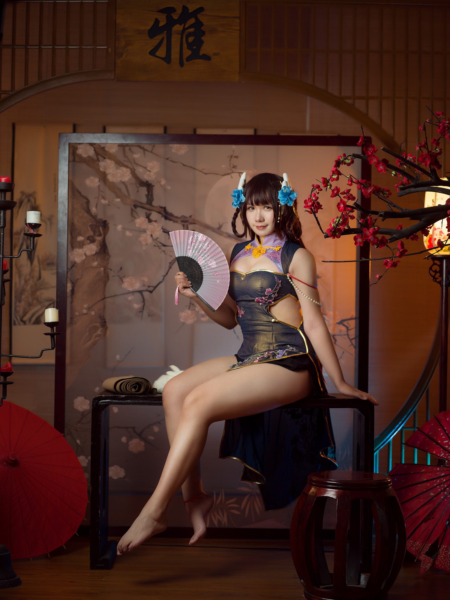 麻花麻花酱 - 比睿旗袍 [31P]