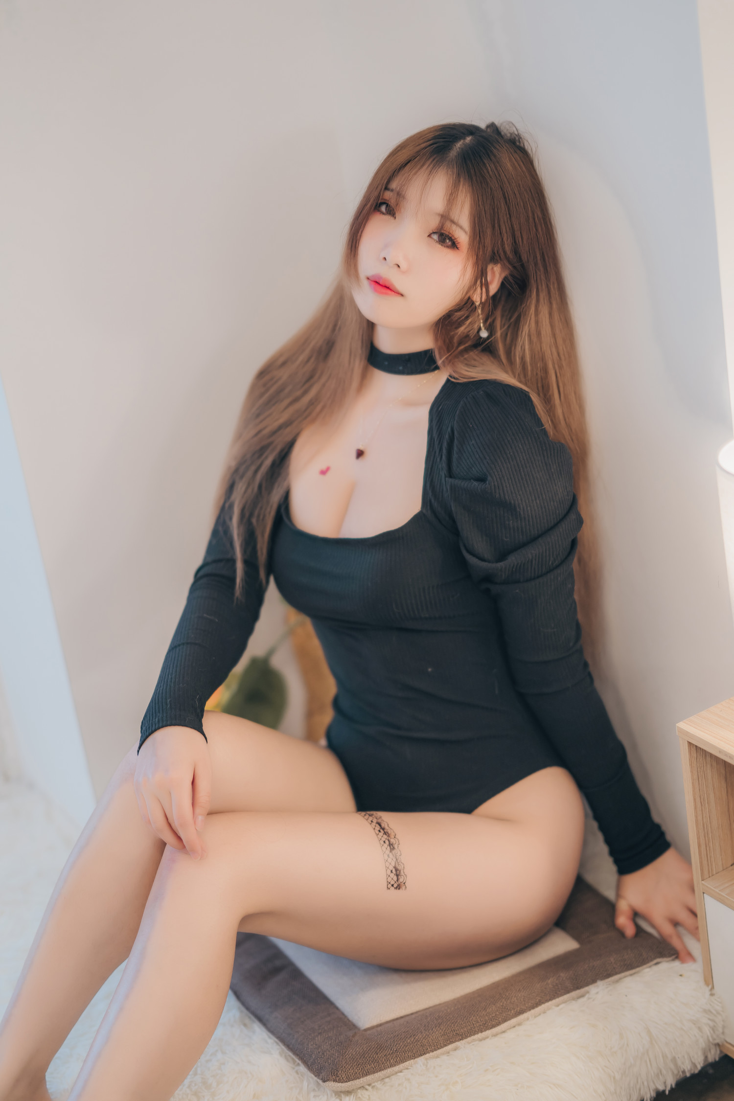 墨玉-M – 黑色连体毛衣 [41P]