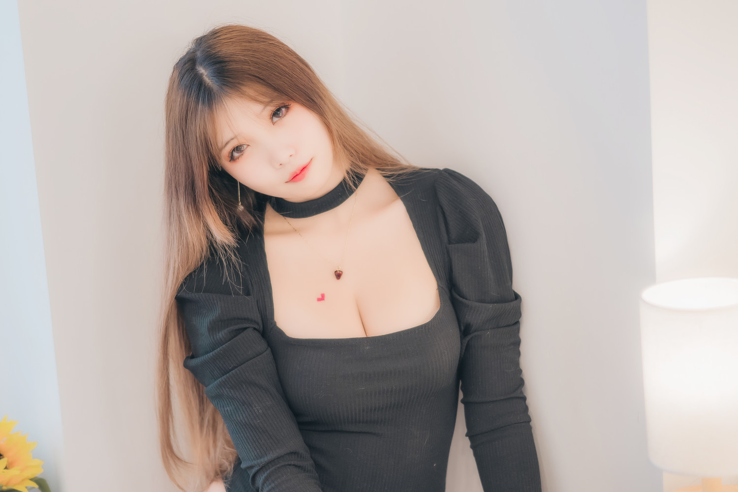 墨玉-M - 黑色连体毛衣 [41P]