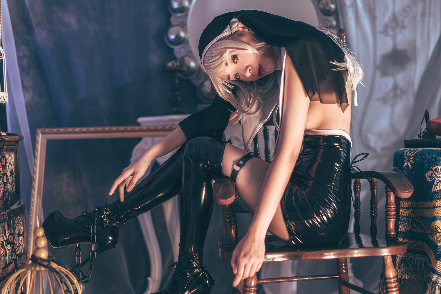 特软儿Sona - 皮衣修女 [29P]