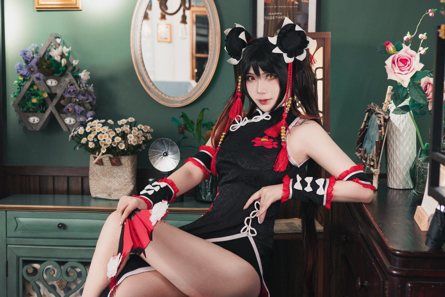 羊大真人 - 狂三黑旗袍 [19P]