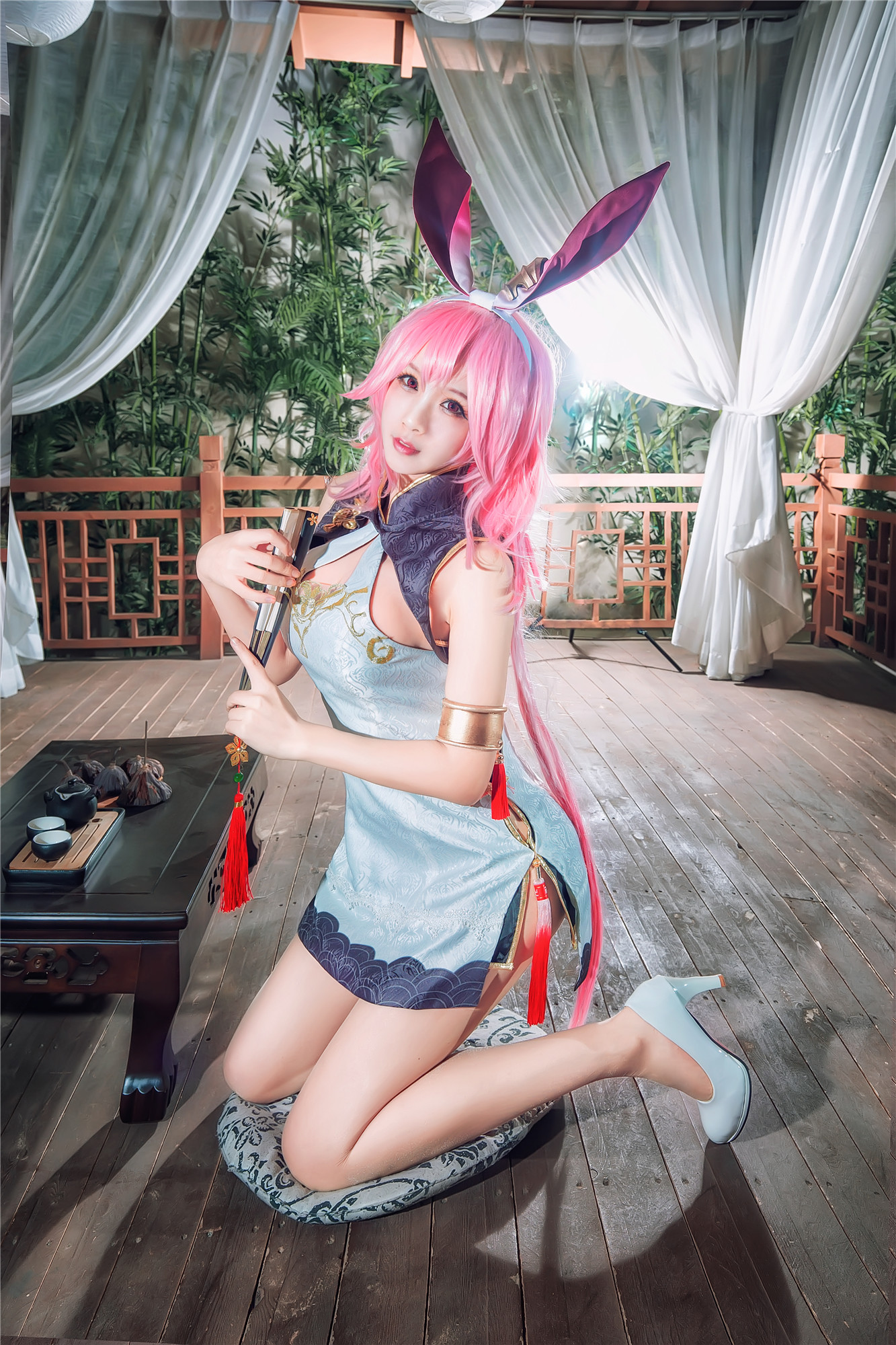 汐兔子 - 八重樱旗袍 [10P]