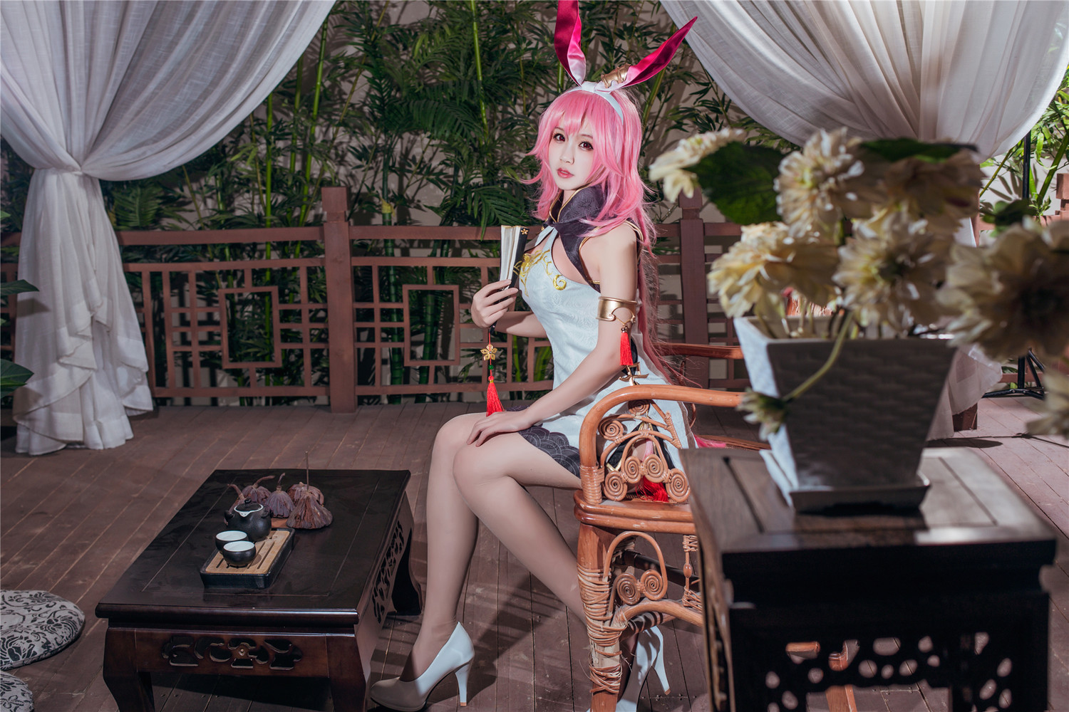 汐兔子 - 八重樱旗袍 [10P]