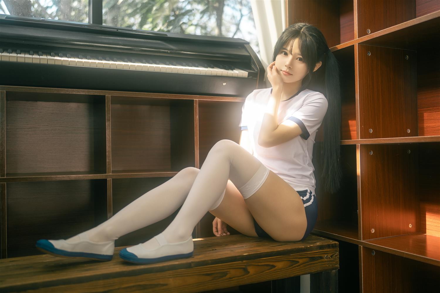 rua阮阮 春の更衣室-体操服 [47P-469MB]