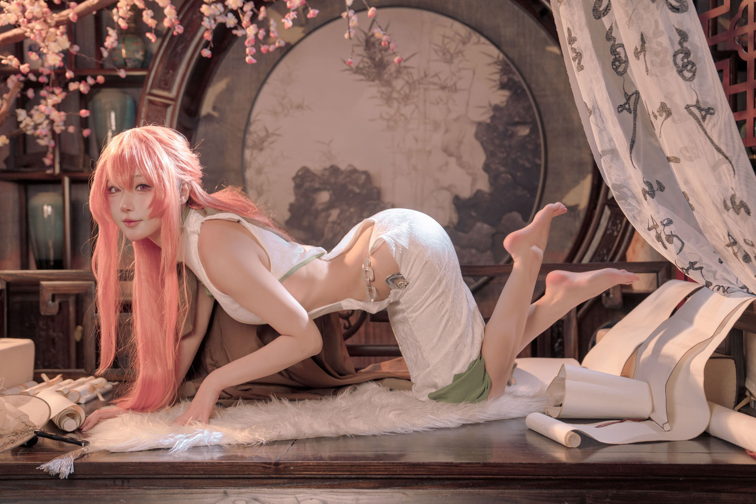 阿包也是兔娘 碧蓝航线英仙座旗袍 [30P-210MB]