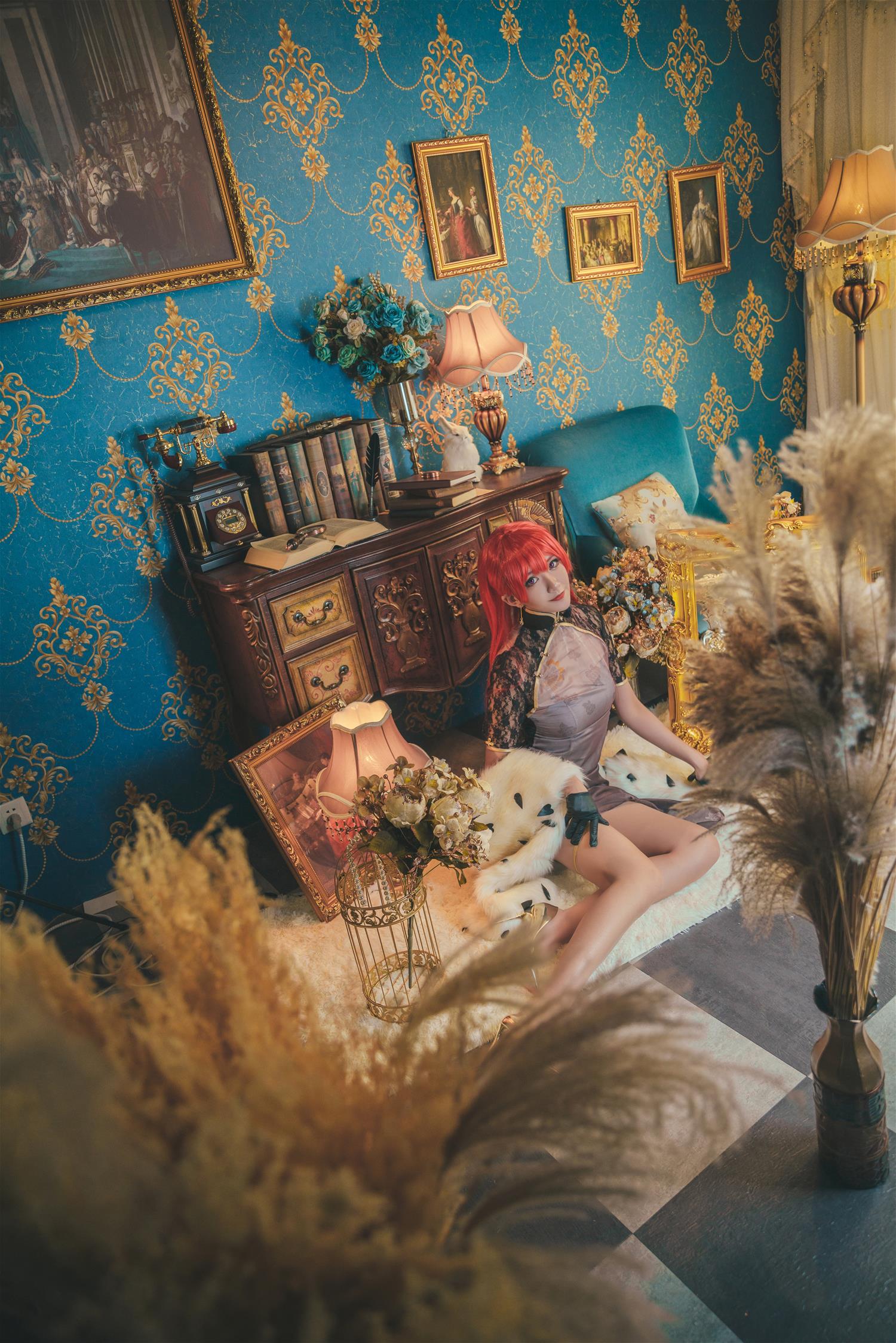 源纱希喵喵喵 君主旗袍 [16P-201MB]