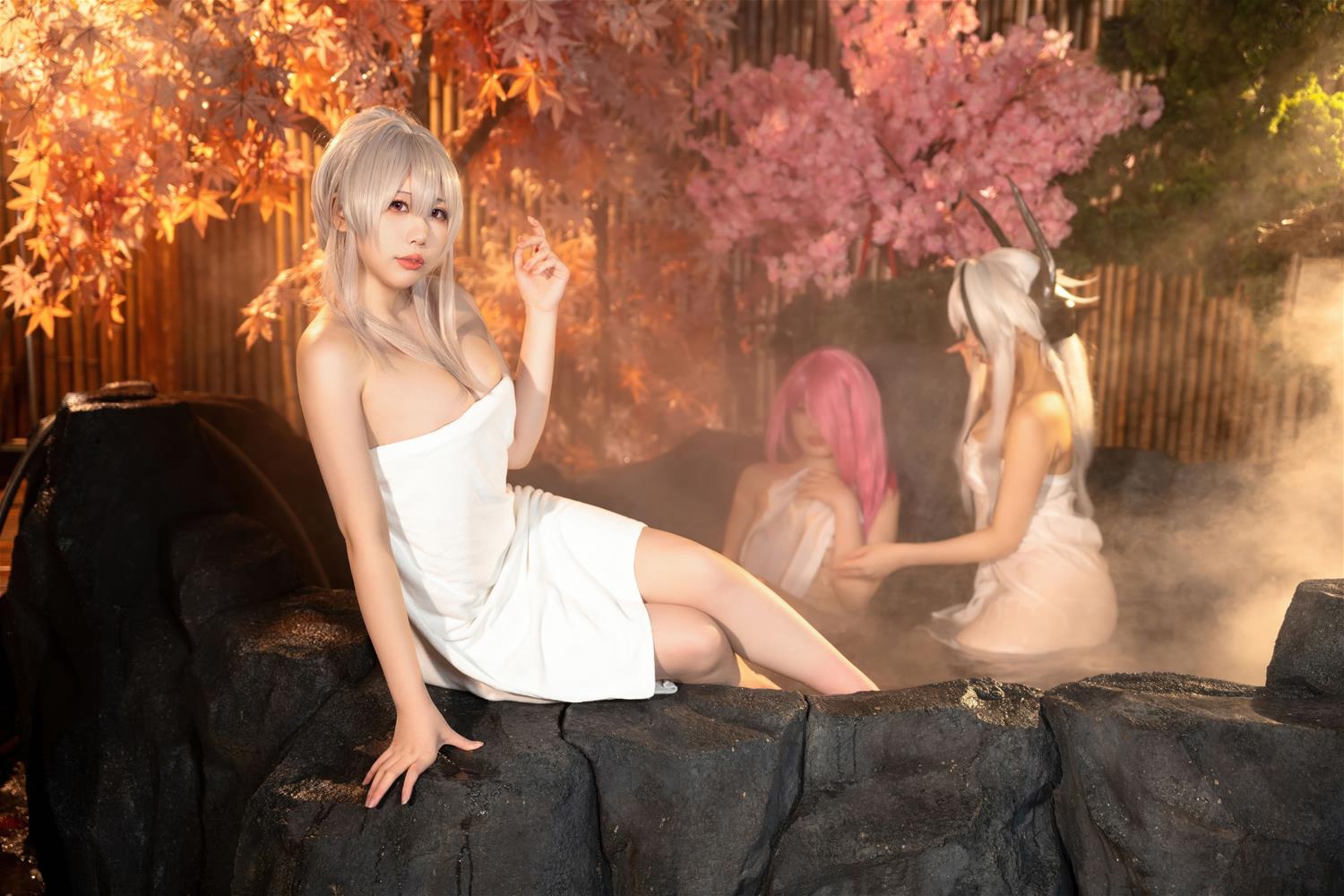 九言 &喜茶苍苍子&小瑶幺幺 碧蓝温泉 [66P-1.22GB]