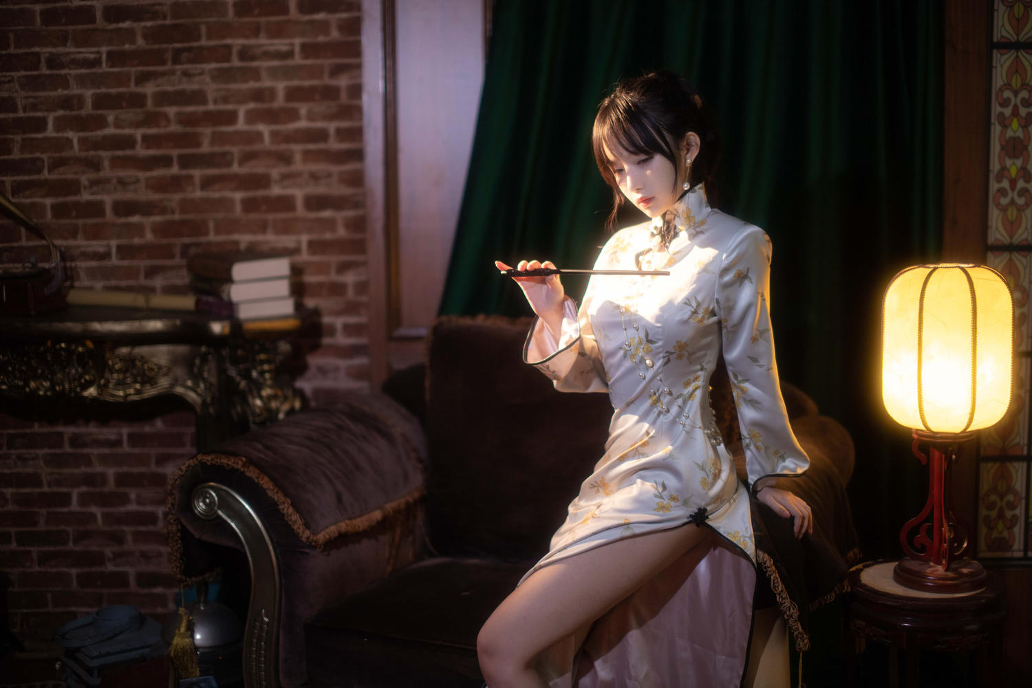 Shika小鹿鹿 中秋旗袍 [12P-95MB]