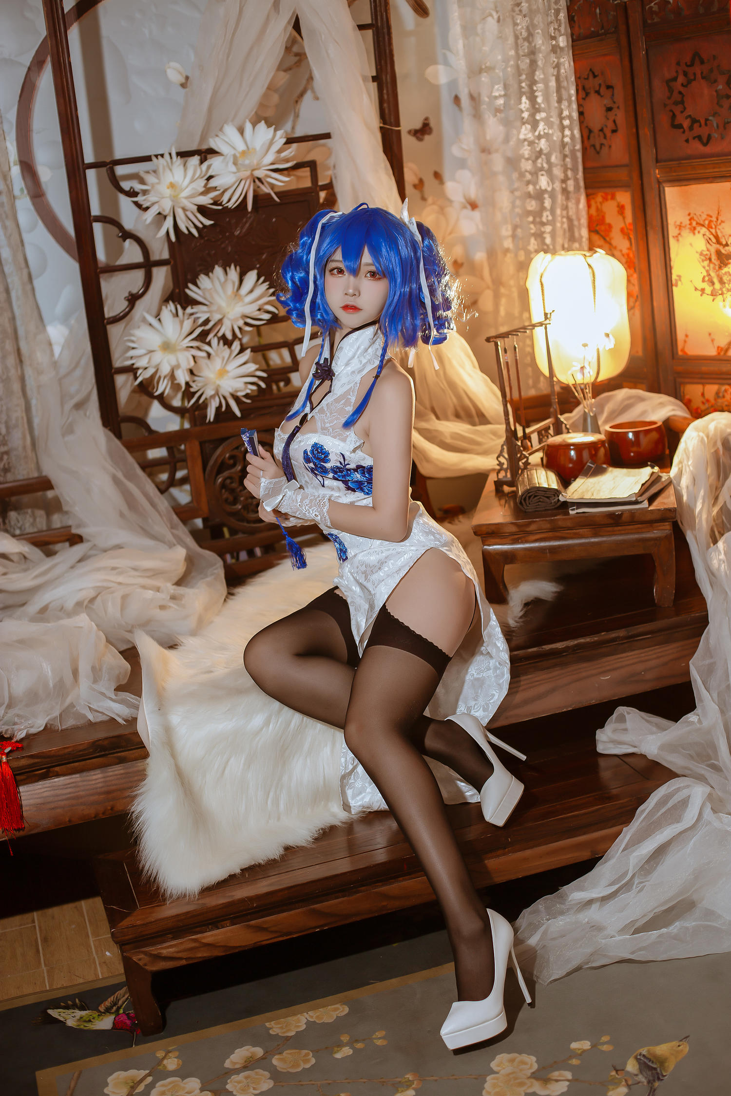 二佐 - 碧蓝圣路易斯旗袍 [29P]