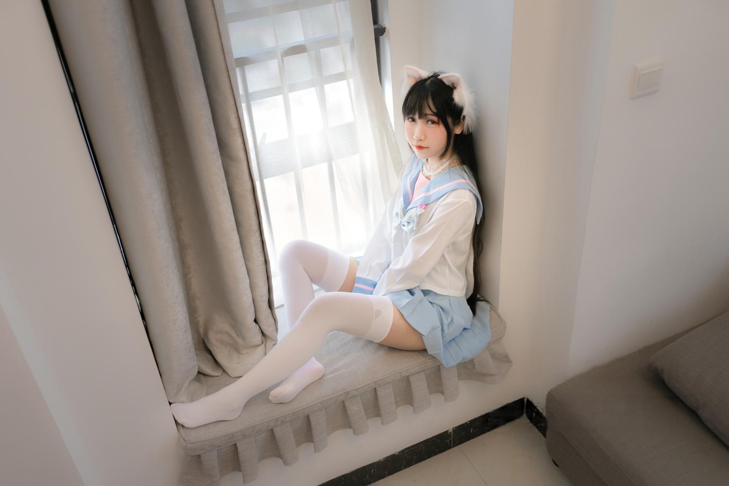 不呆猫 白色兔子JK [63P-389MB]