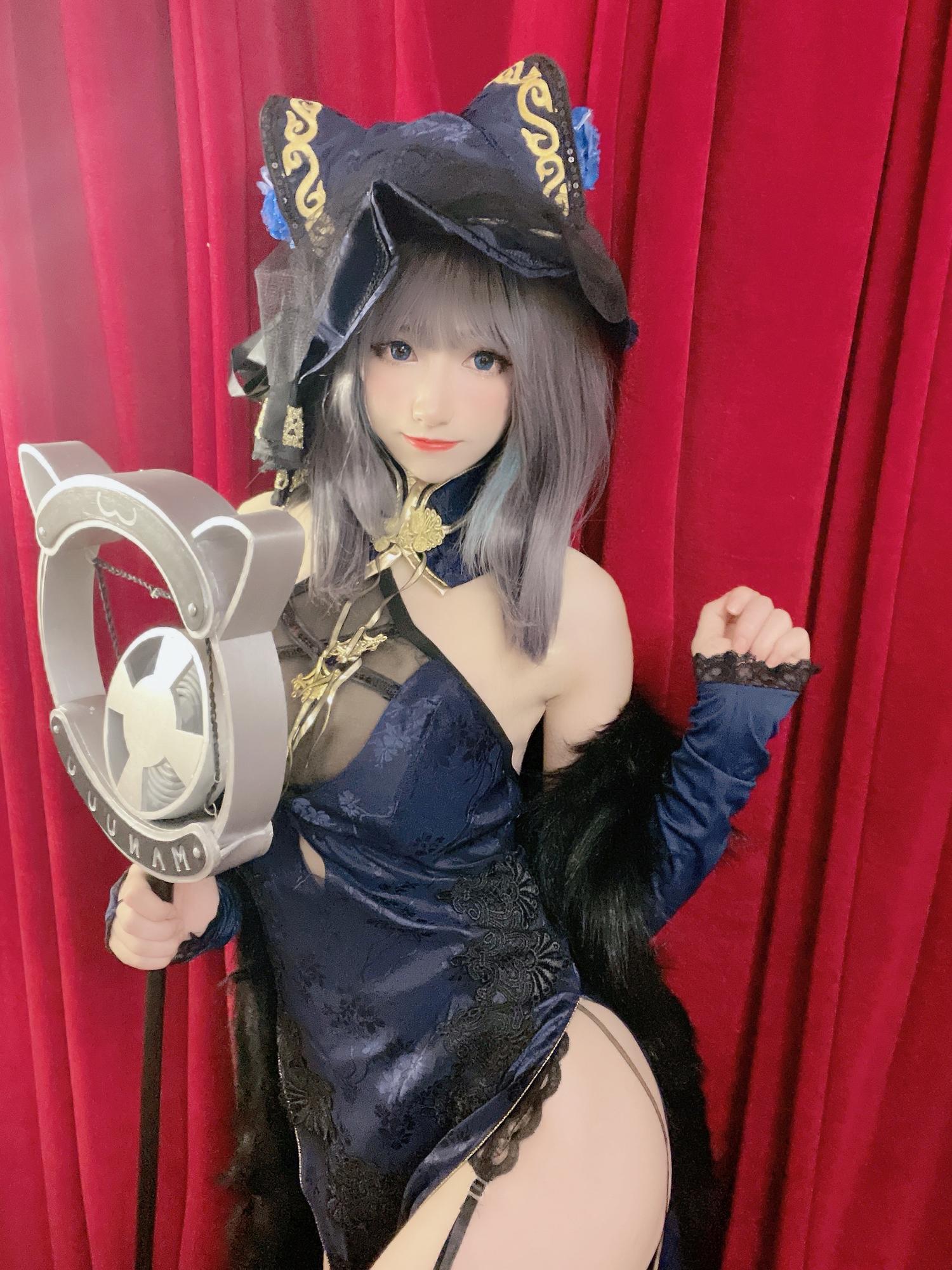 Coser衣衣 碧蓝航线 柴郡旗袍 [57P-320MB]