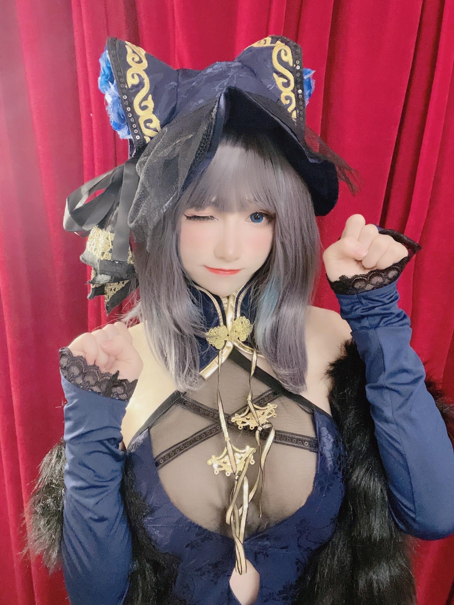 Coser衣衣 碧蓝航线 柴郡旗袍 [57P-320MB]