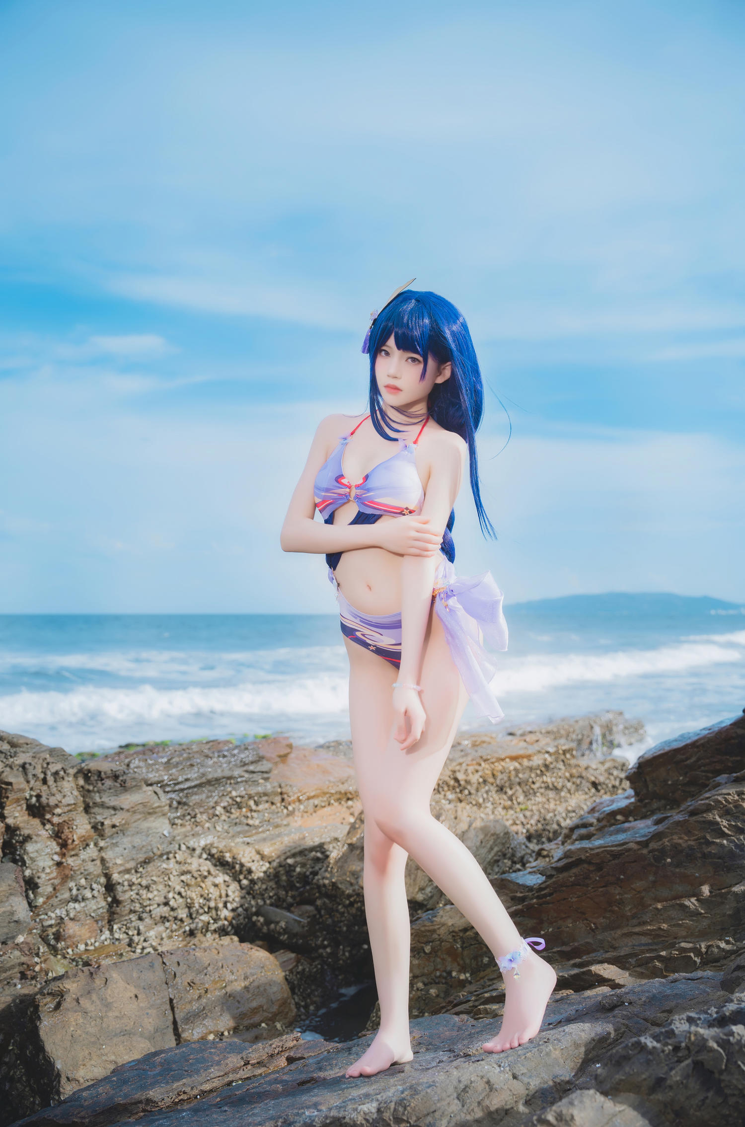 桜桃喵 雷电将军 泳装 [28P-218MB]