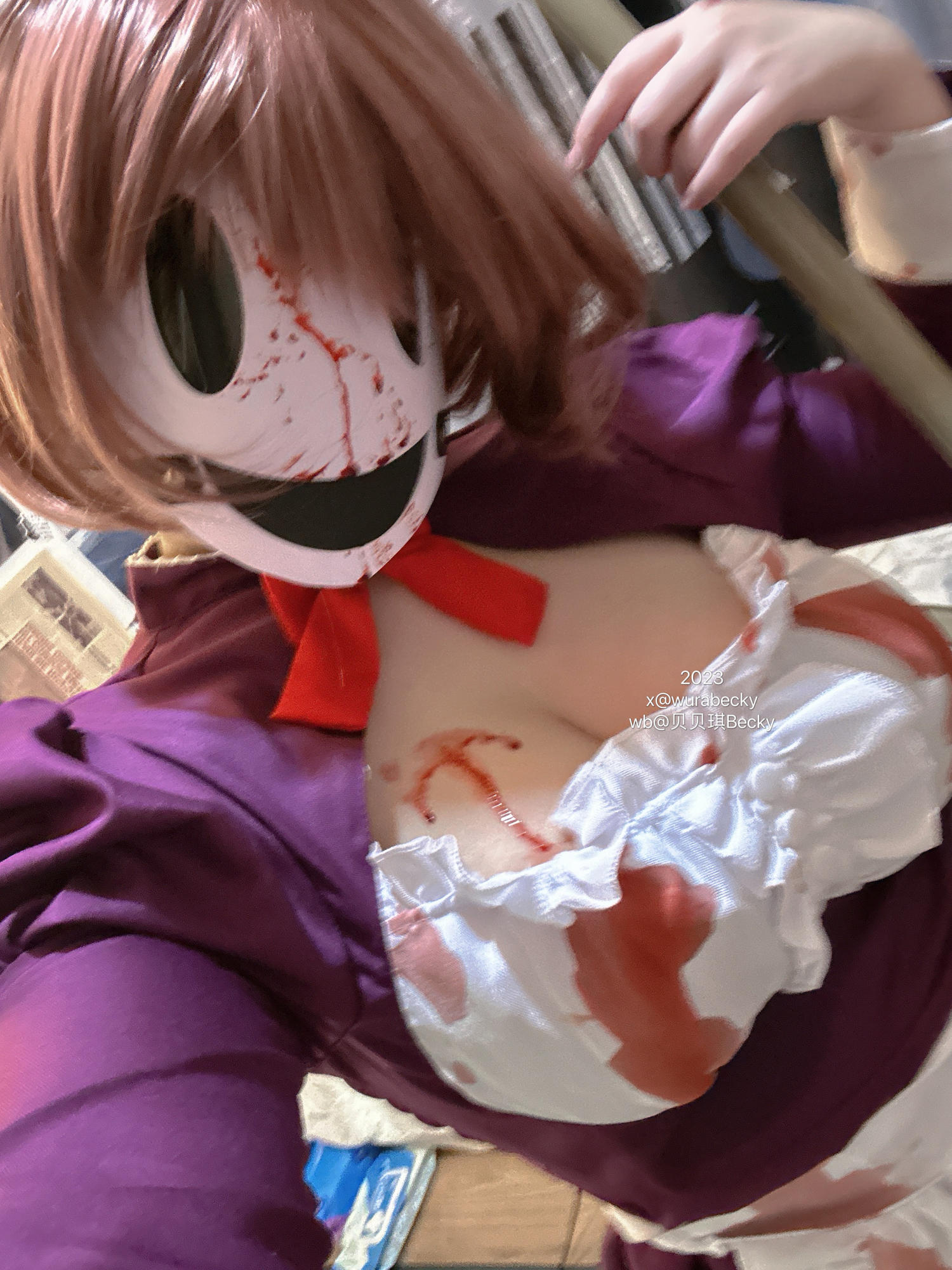 贝贝琪Becky 2023年06月 面具女仆 [18P2V-107MB]