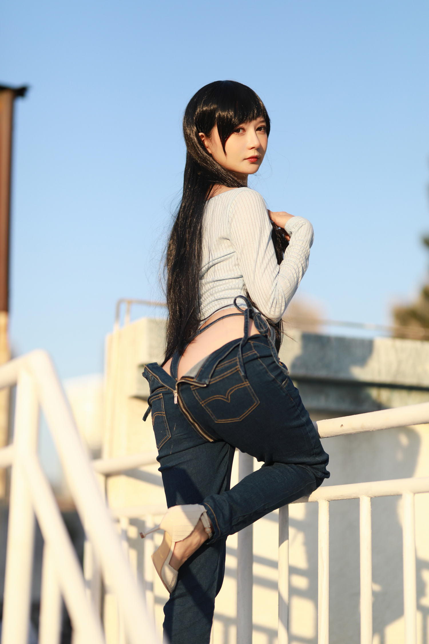 51酱 吉他牛仔裤 [26P-231MB]