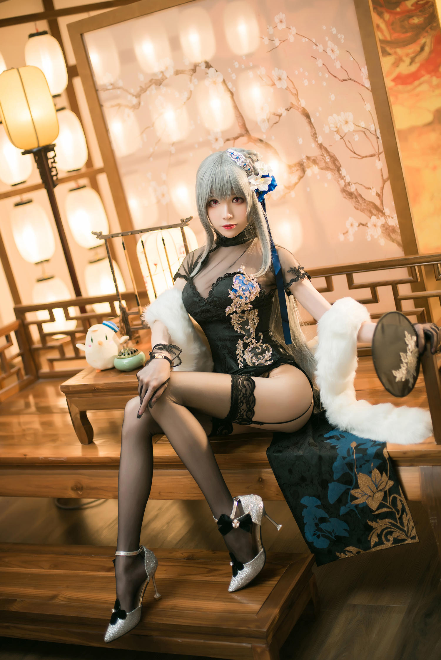 Tomoyo酱 碧蓝 路易九世旗袍 [20P-76MB]