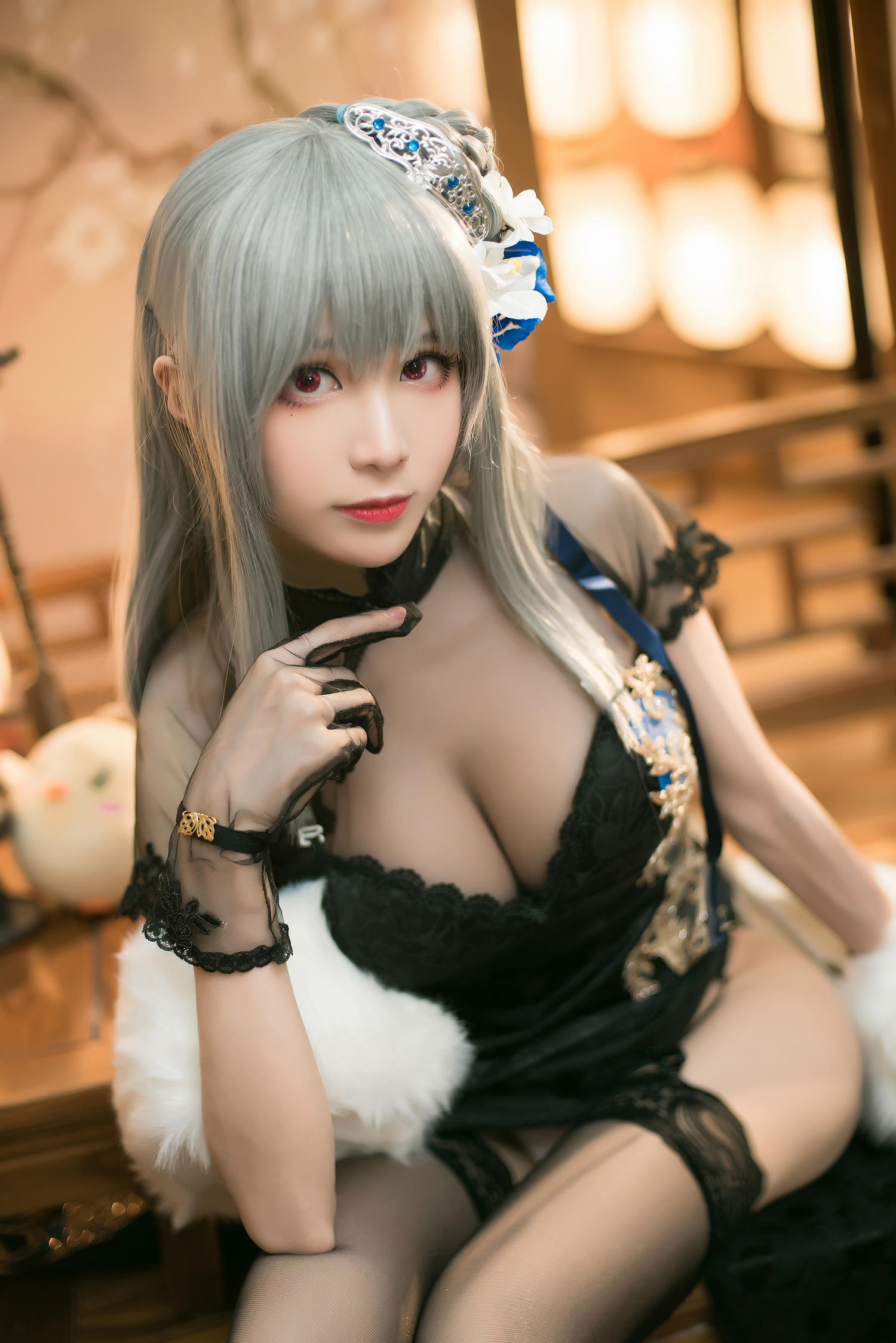 Tomoyo酱 碧蓝 路易九世旗袍 [20P-76MB]