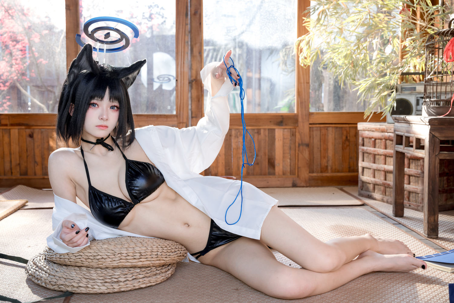 九柒喵 桔梗衬衫 [10P-82MB]