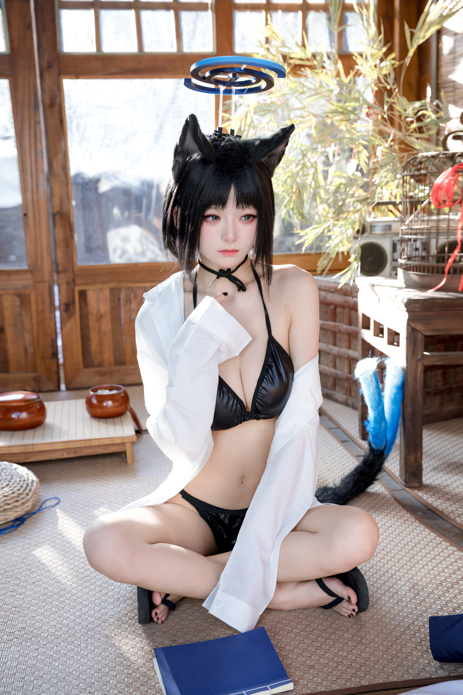 九柒喵 桔梗衬衫 [10P-82MB]