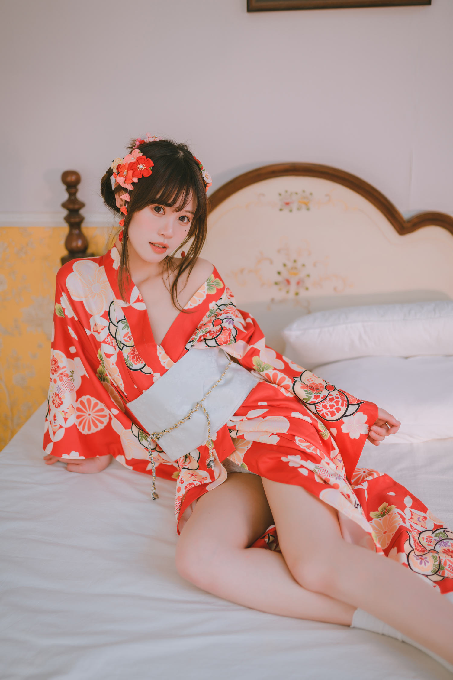 星黛鹿鹿（千反田鹿子）日常 浴衣室内 [49P-741MB]