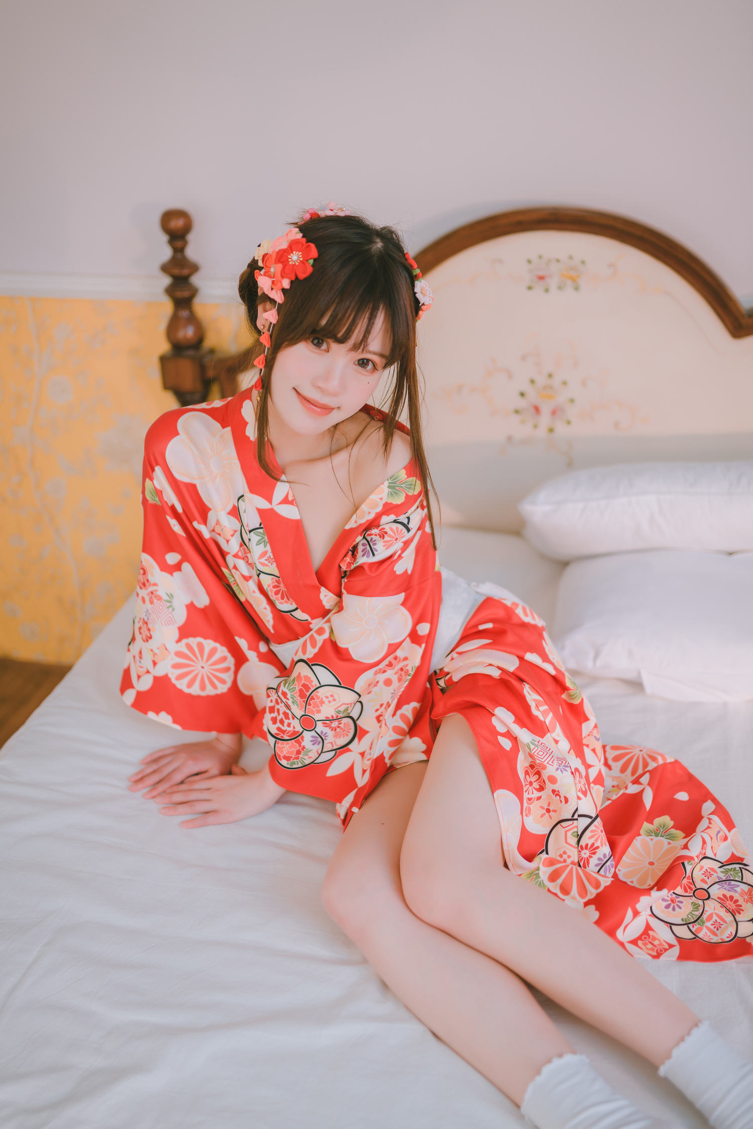 星黛鹿鹿（千反田鹿子）日常 浴衣室内 [49P-741MB]