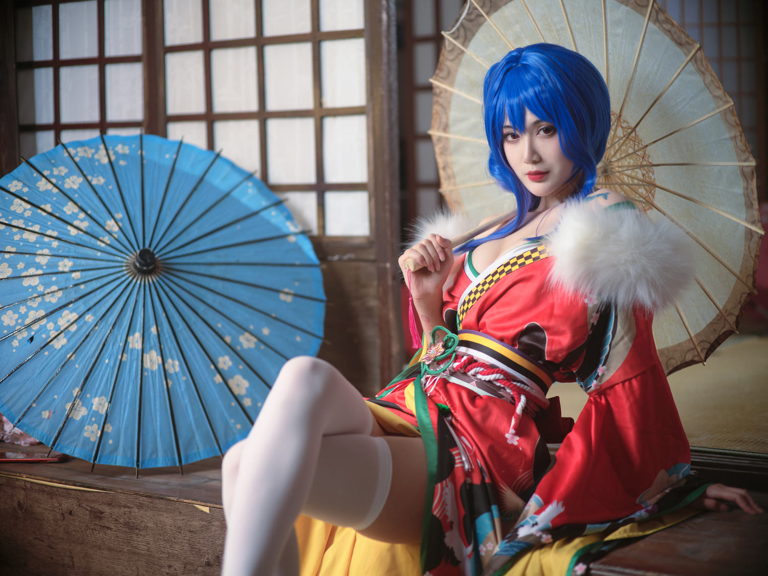 一米八的大梨子 碧蓝航线 圣路易斯 和服 [18P-101MB]