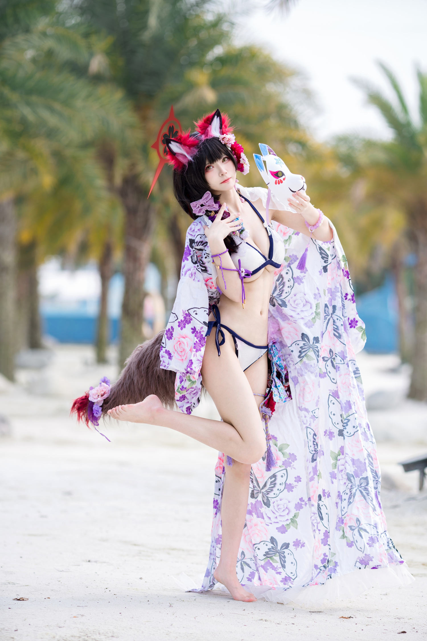 九柒喵 蔚蓝档案 狐坂若藻 泳装 [23P-156MB]