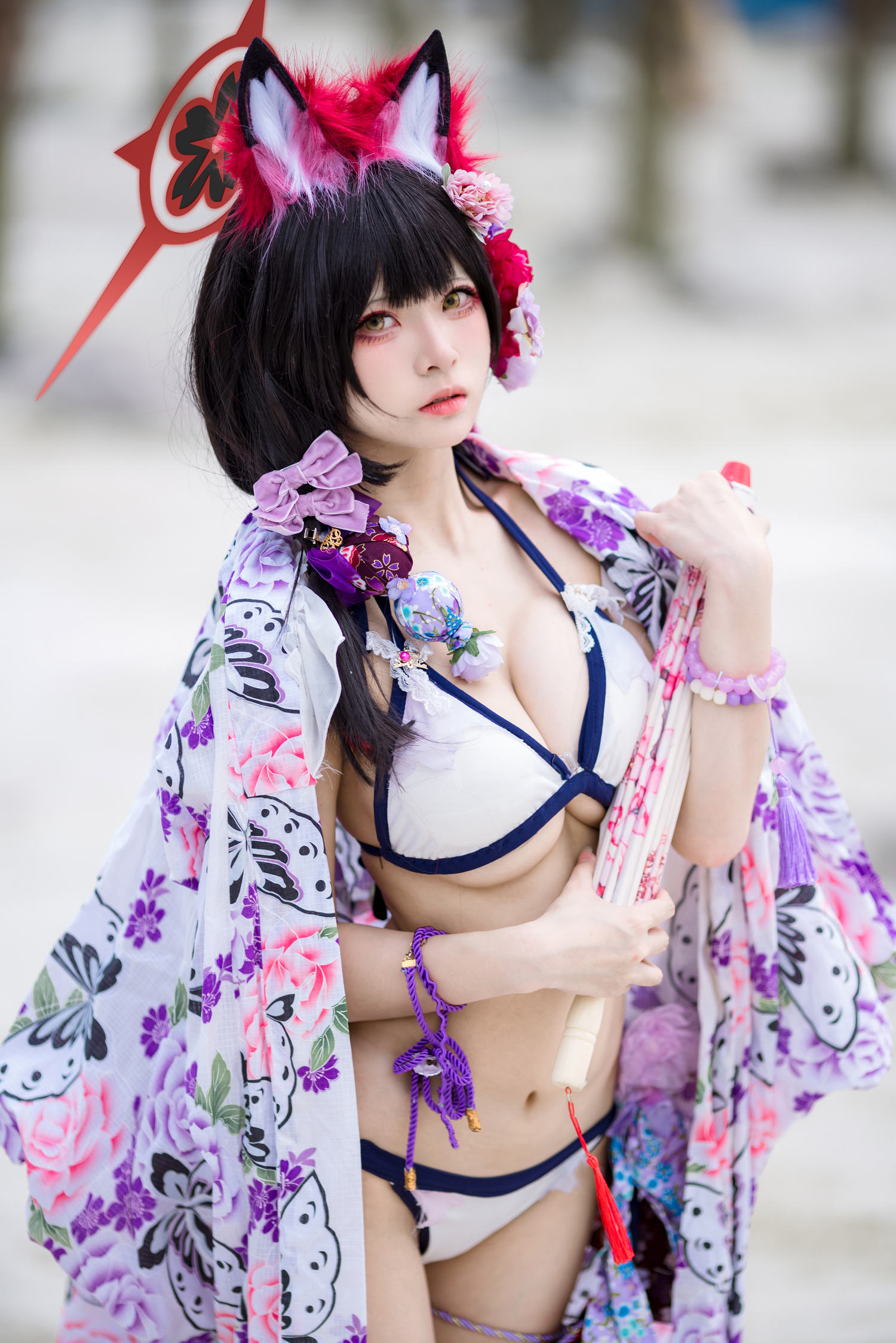 九柒喵 蔚蓝档案 狐坂若藻 泳装 [23P-156MB]