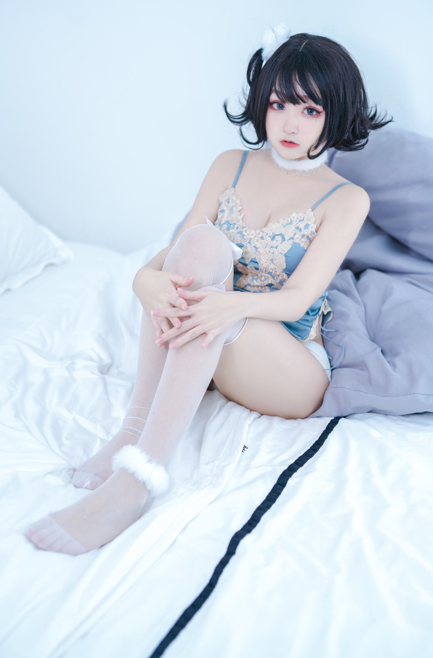 恩田直幸 - 蓝色睡衣 [45P]