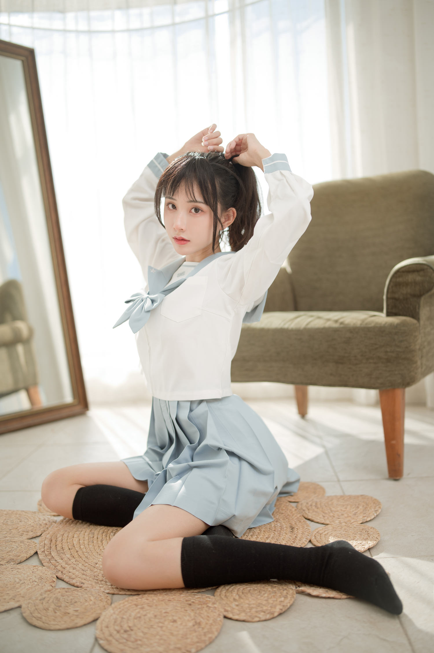 AAAyu阿玉 – 蓝色JK [15P]