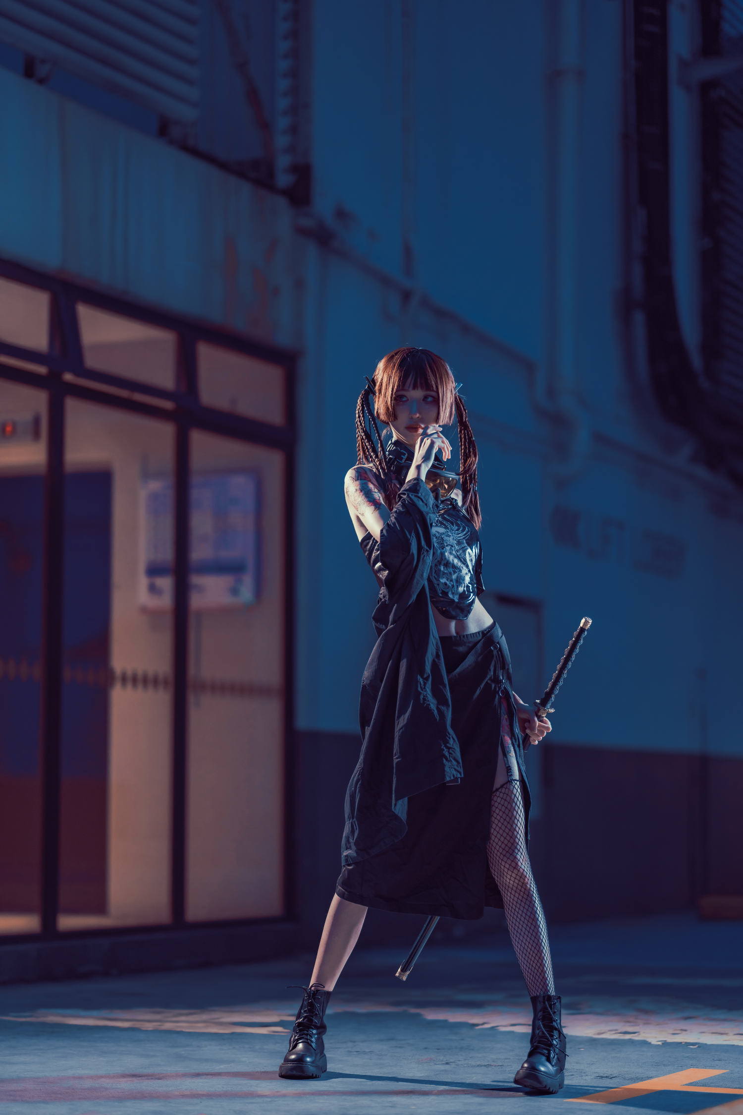 Viku猫梨梨 – 赛博刺客 [18P]