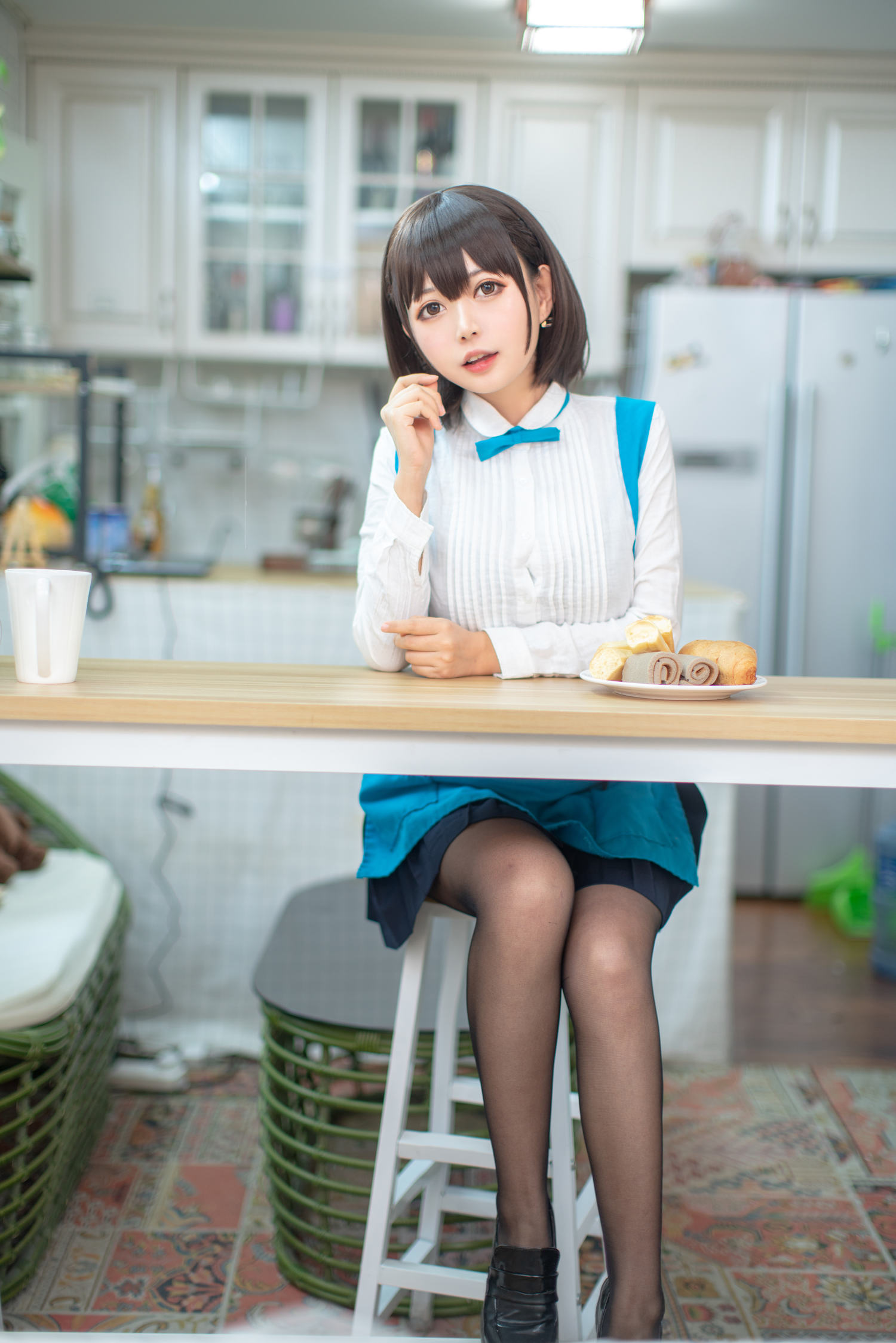 穆零Mu0&黑猫猫OvO – 星期一的丰满 ol制服 [122P]