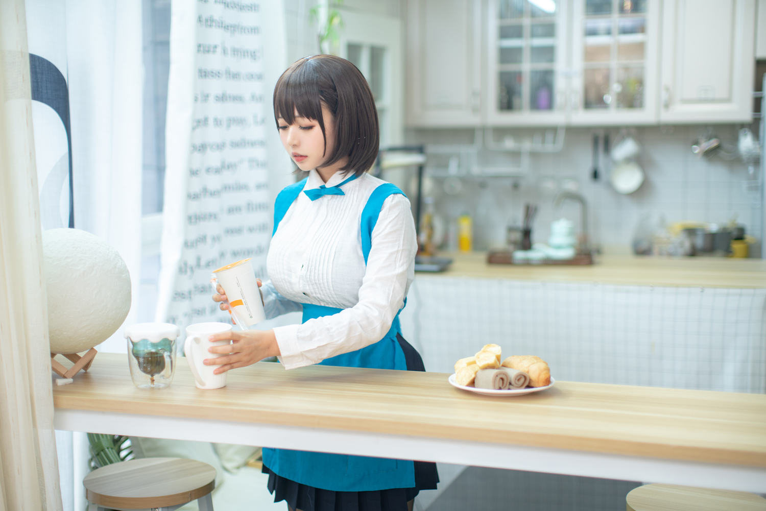 穆零Mu0&黑猫猫OvO - 星期一的丰满 ol制服 [122P]