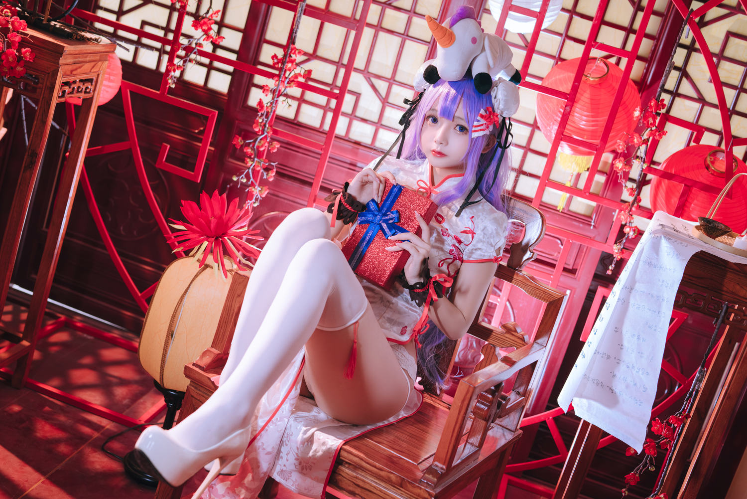 日奈娇 - 独角兽旗袍 [40P]